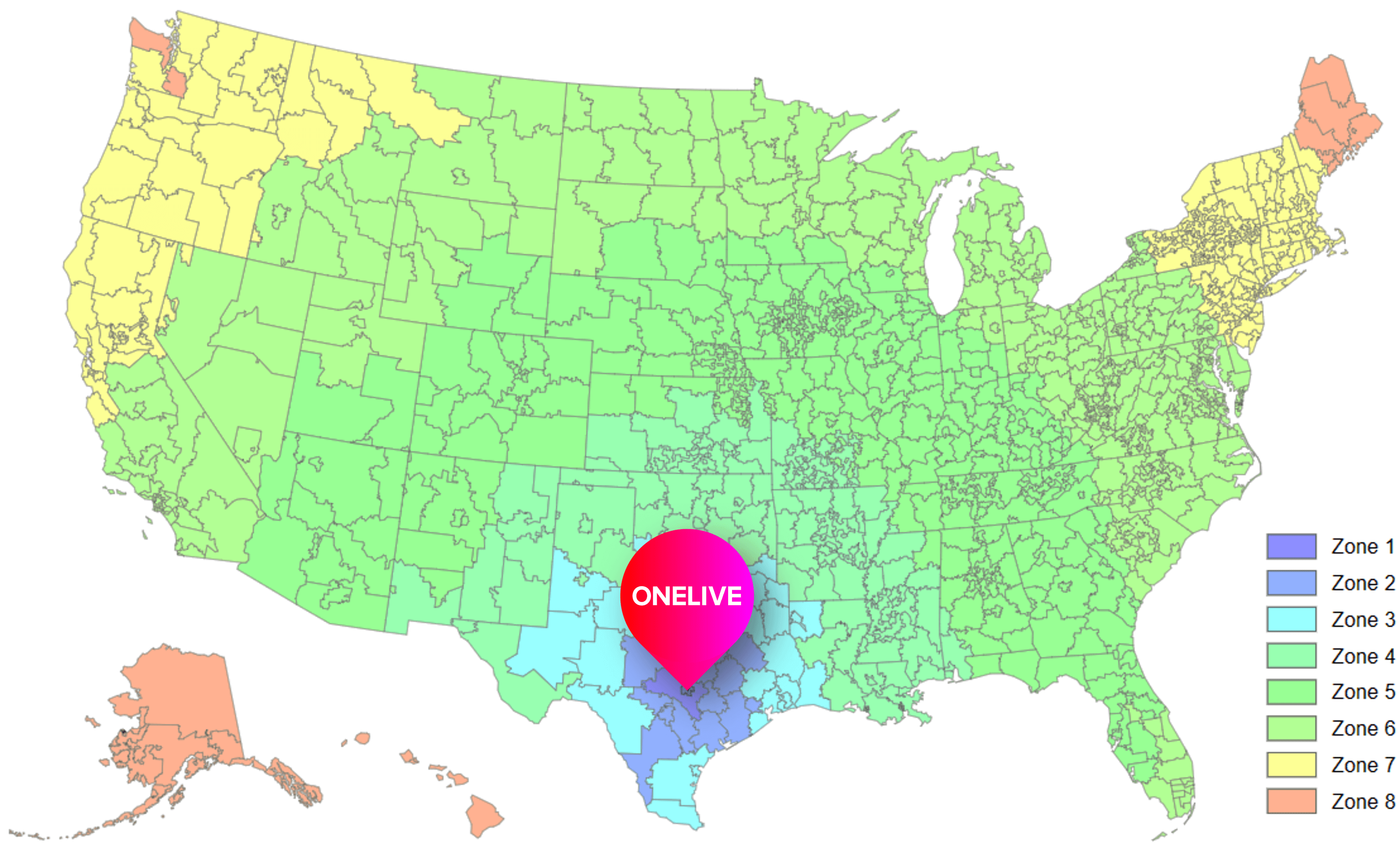 onelive-shipping-zones